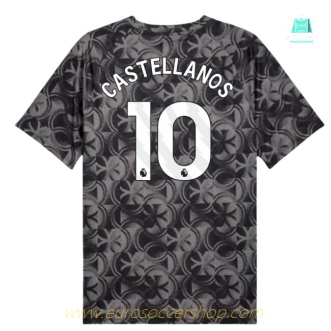2025-2026 Man City Warm Up Jersey (Black) (Castellanos 10)