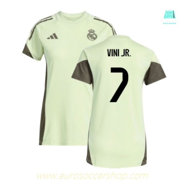 2025-2026 Real Madrid Training Jersey (Almost Lime) - Womens (Vini Jr. 7)