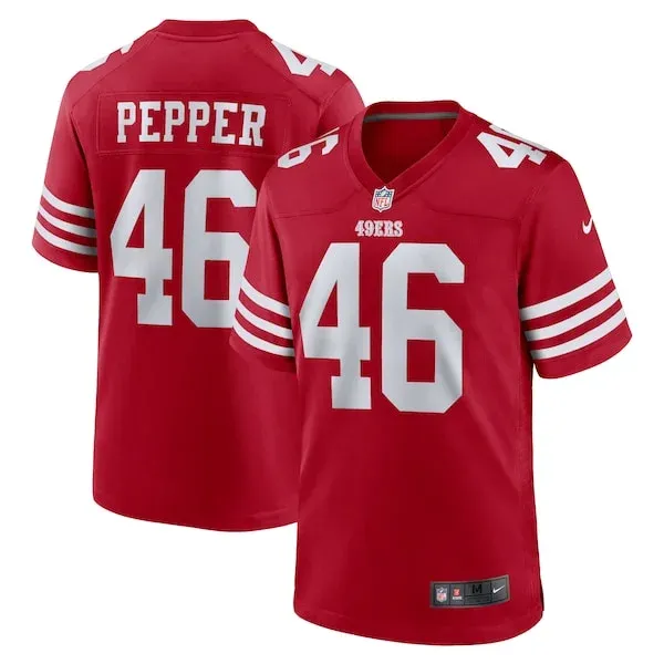 San Francisco 49ers Game Football Jersey - Scarlet S | premium jersey