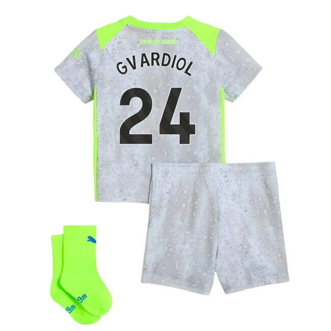 Elite Performance Football Man City Third Baby Kit Gvardiol #24 La...