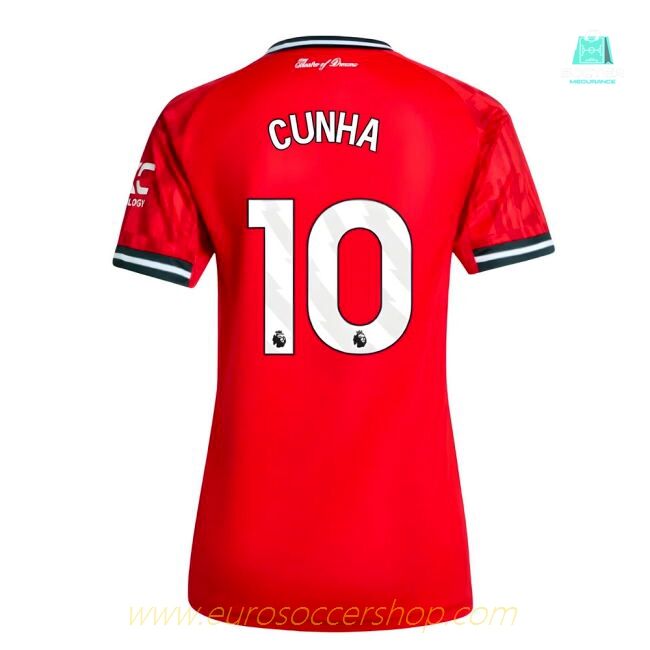 2025-2026 Man Utd Home Shirt (Womens) (Cunha 10)