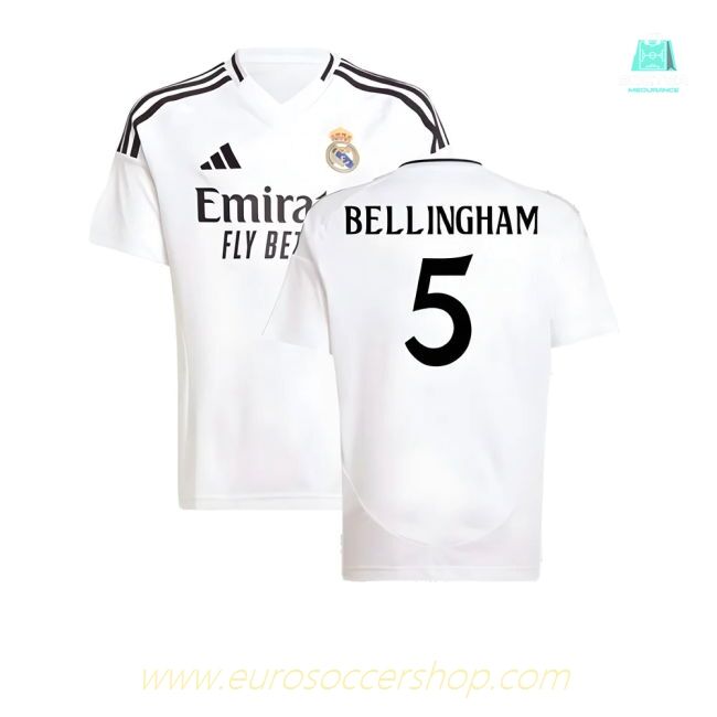 2024-2025 Real Madrid Home Shirt (Kids) (Bellingham 5)