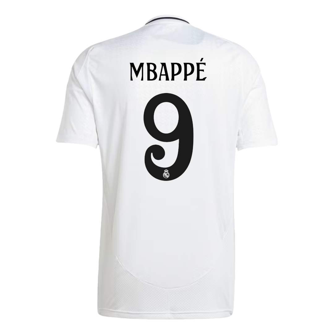 Mbapp¨¦ #9 Real Madrid Home  Soccer Jersey 2024/25 Authentic Kit