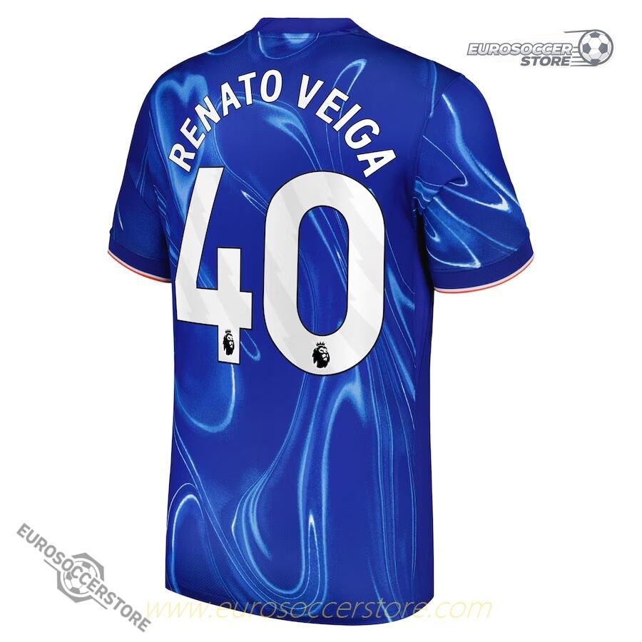 Renato Veiga's No. 40 Home Jersey for Chelsea in the 24-25 Season