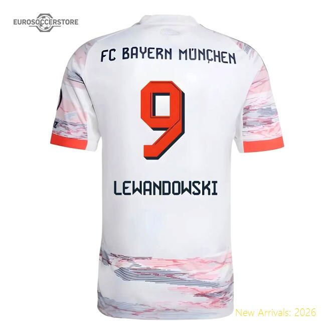 Fan-Favorite 2025-2026 Bayern Munich Away Shirt (Lewandowski 9)