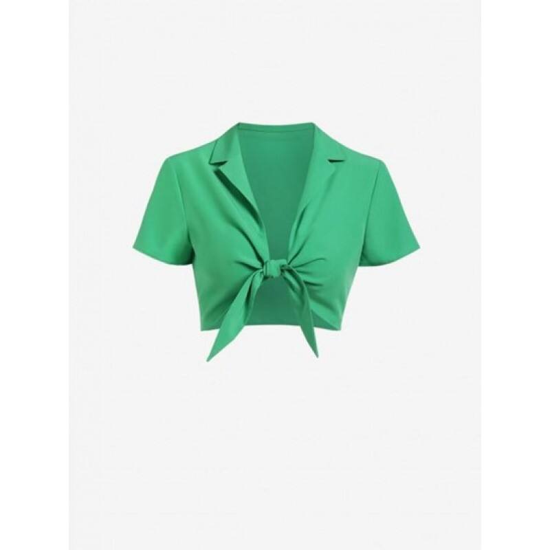 Tied Front Crop Shirt GZ3857