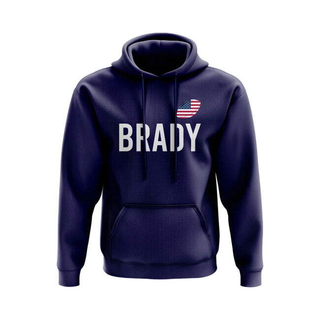Aero-Dynamic Exclusive-Design Tom Brady Usa Name Hoody (Navy)