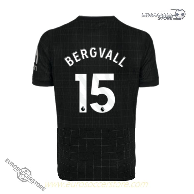 Away Jersey of Tottenham Hotspur with BERGVALL 15 for the 25-26 Season