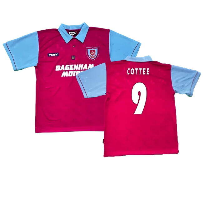 Replica Jersey 1995-1996 WHU Home Classic Cottee 9 Adults Perform#705