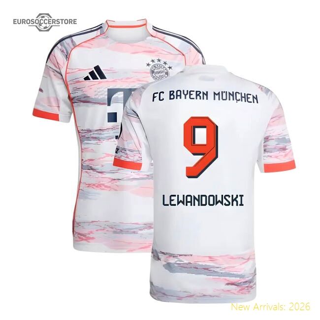 Fan-Favorite 2025-2026 Bayern Munich Away Shirt (Lewandowski 9)