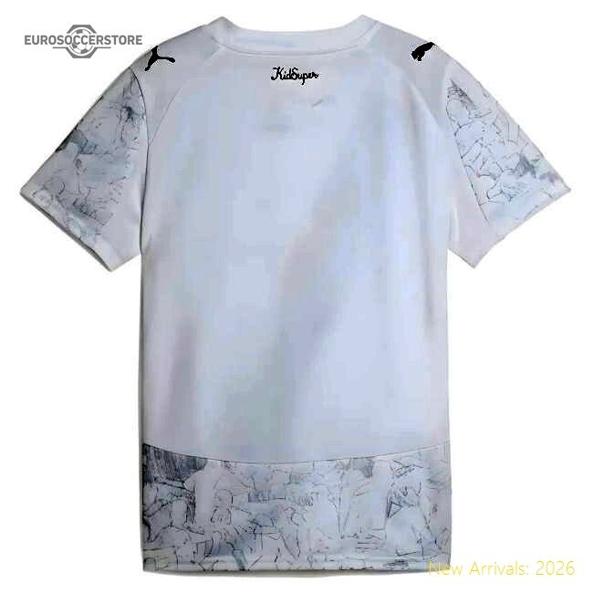 Official 2025-2026 Kidsuper X Manchester City Cwc Away Shirt (white