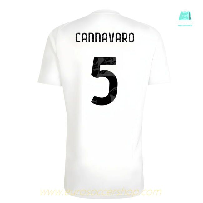 2025-2026 Juventus Training Tee (White) (Cannavaro 5)