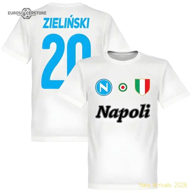 Top-Quality Top-Quality Napoli Zielinski 20 Team T-Shirt - White