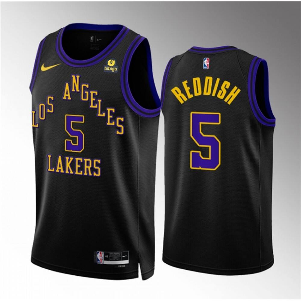 Los Angeles Lakers 5 Black Jersey - City Edition - NBA Collection