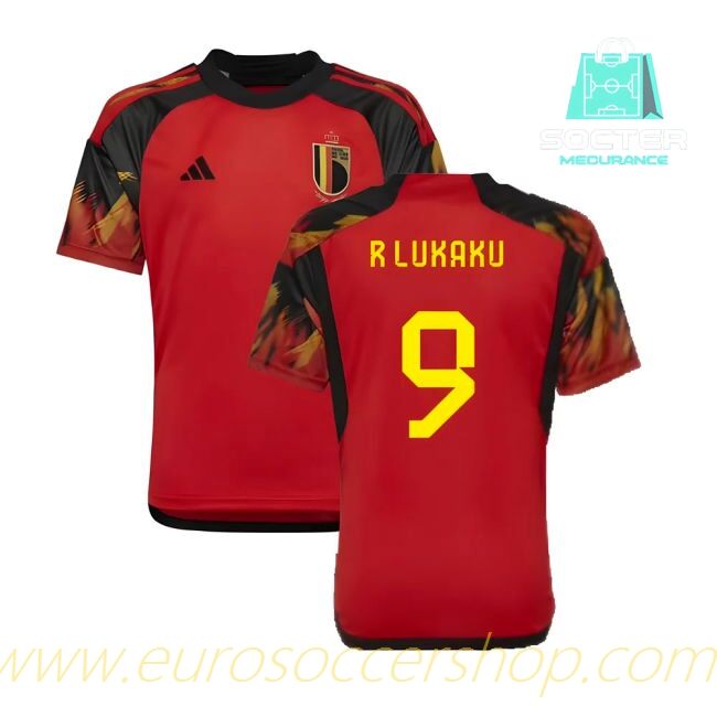 World Cup 2022-2023 Belgium Home Youth Version (R Lukaku 9)