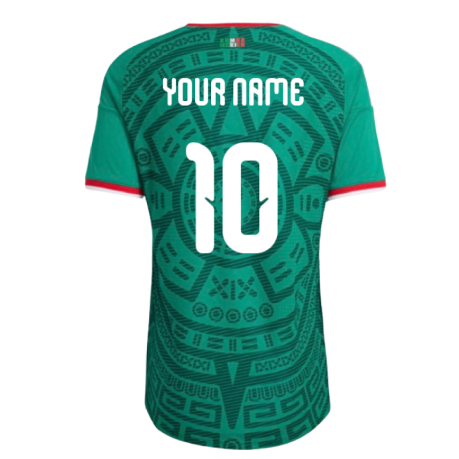 2026-2027 Mexico Authentic Home Shirt (Your Name)