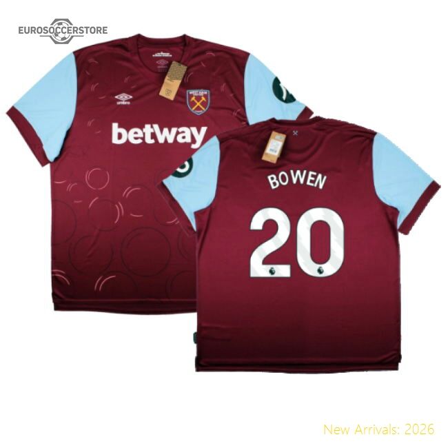 Luxury 2023-2024 West Ham United Home Shirt (bowen 20) - Official Edition