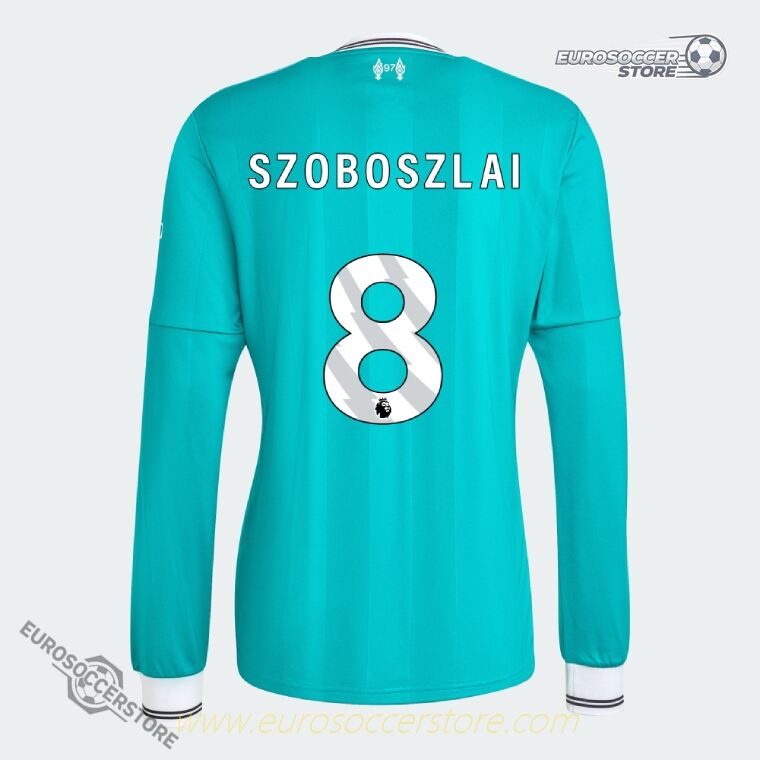 Liverpool 25-26 Third Long Sleeve SZOBOSZLAI 8 Football Jersey