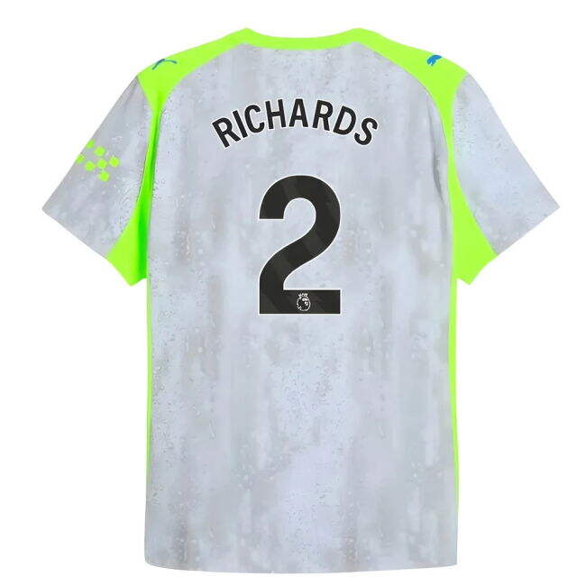Original Man City Richards 2 2025 2025-2026 Man City Authentic Thir...