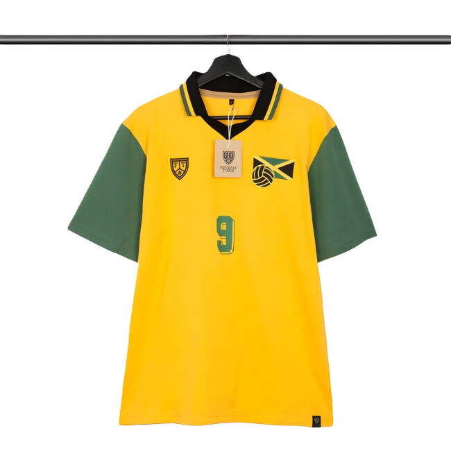 Kids No 9 Jamaica First Team Elite Quality Home Player Jersey