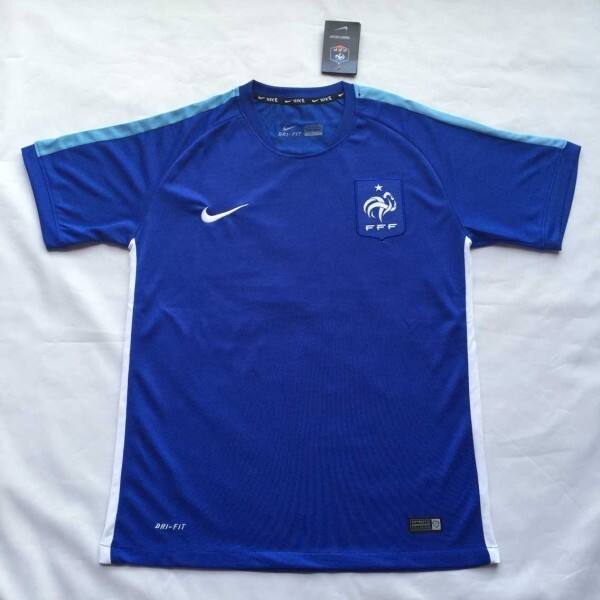 France 2015-16 Navy Blue Training Shirt - Official Replica 15652