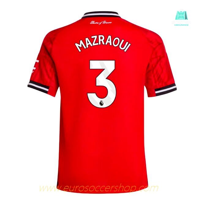 2025-2026 Man Utd Home Shirt (Kids) (Mazraoui 3)