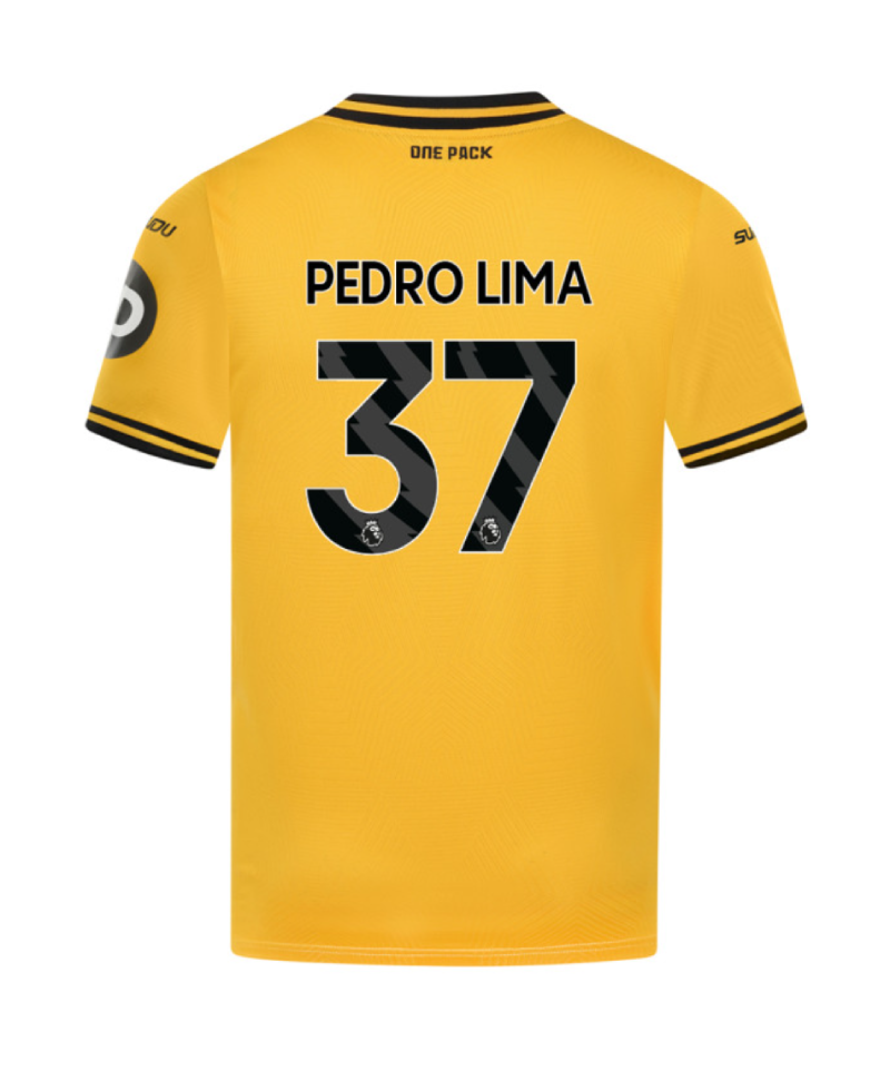 Pedro Lima's No. 37 Wolverhampton Wanderers Home Jersey for the 24-25 Season