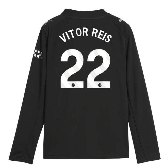 2025-20 Man City Away Soccer Shirt Vitor Reis #22 L M S Kids