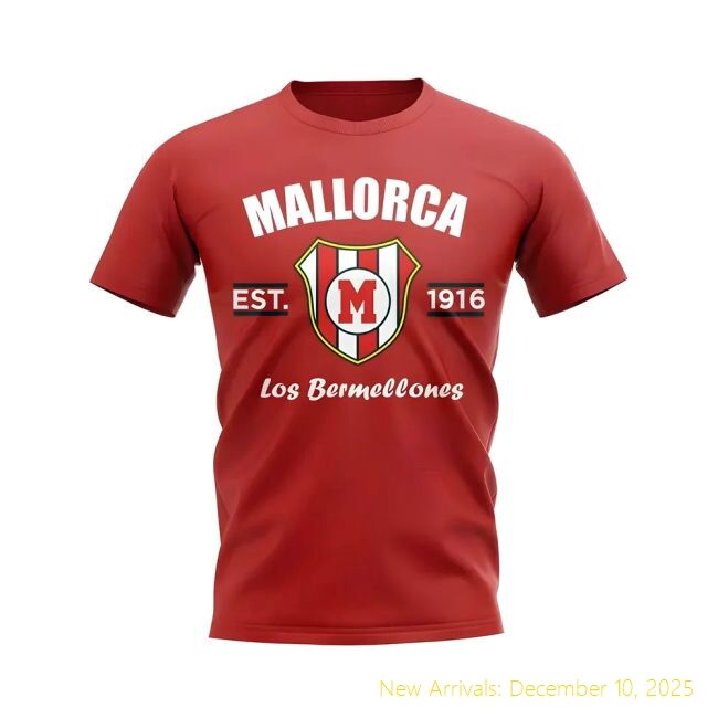 Mallorca Established Football T-Official Shirt (Red) - Budget-Friendly