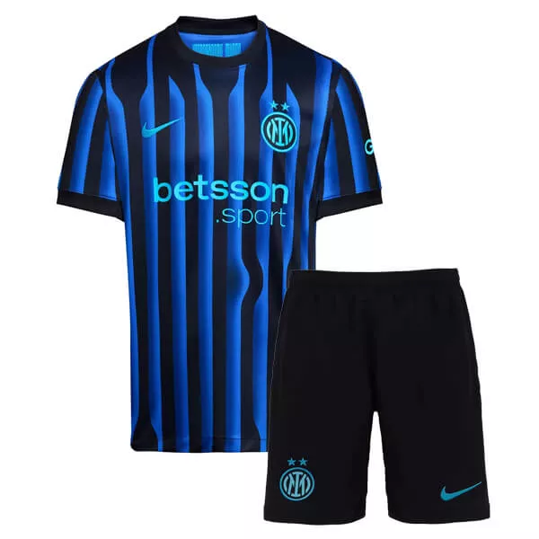KIDS INTER MILAN 2526 HOME FOOTBALL KITShirtShorts - Official Replica