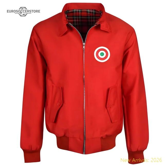 Premium-grade Ac Milan Red Harrington Training Jacket - Match Quality