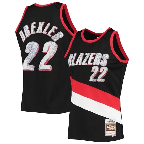 Clyde Drexler POR Swingman Jersey - top-tier team-jersey - Black
