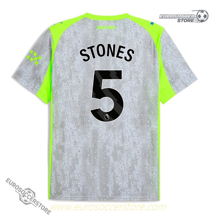 Manchester City 25-26 Season Third Jersey with STONES 5 Printing