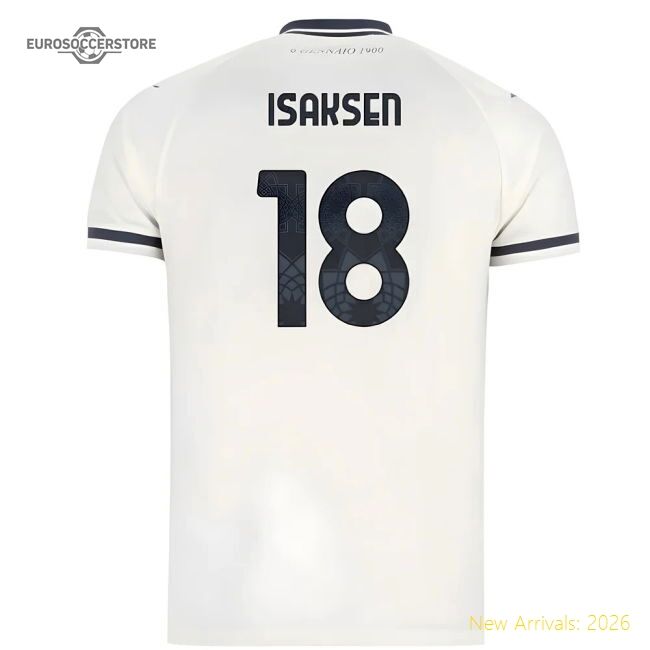 Top-grade 2025-2026 Ss Lazio Away Shirt - Kids (isaksen 18)