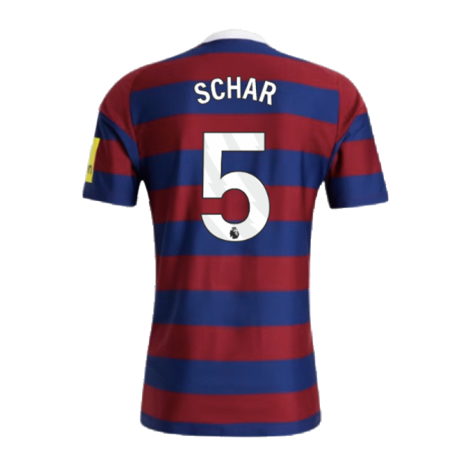 Rare Stretchable - 2024-2025 NEW Away Authentic Jersey Schar 5 Ad#929