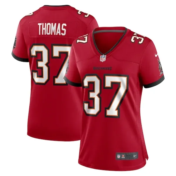 None Tavierre Thomas Game Jersey - Red | NFL Player Jersey | NFL Footb