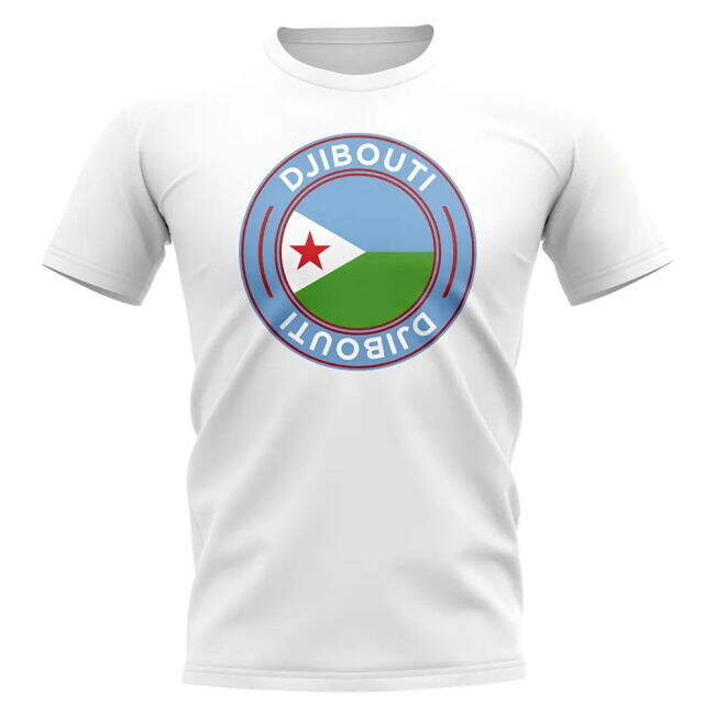 Djibouti Football Badge T-Shirt (White)