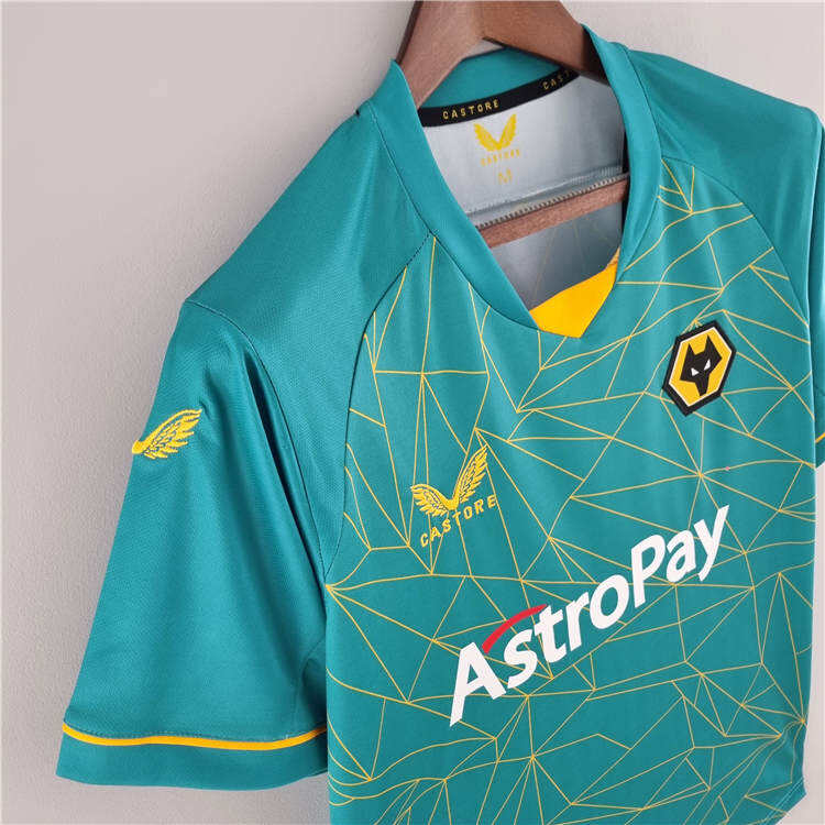 Wolverhampton Wanderers 2223 Away Green Soccer Jerseys Football Shirt