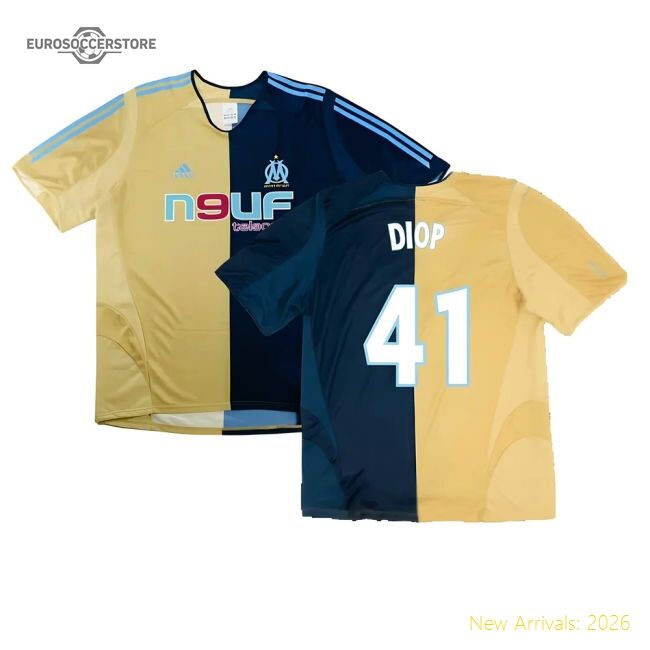 Supporter Marseille 2005-06 Third Shirt ((Excellent) L) (Diop 41)