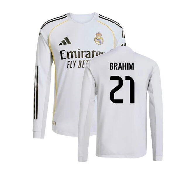 2025-2026 Real Madrid Home Football Shirt (Brahim 21) Lightweight