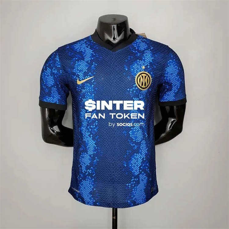 Inter Milan 21-22 Home Blue Soccer Jersey Football Shirt Player