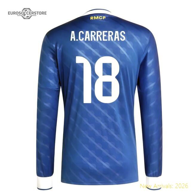 Luxury 2025-2026 Real Madrid Long Sleeve Alternative Jersey (acarr