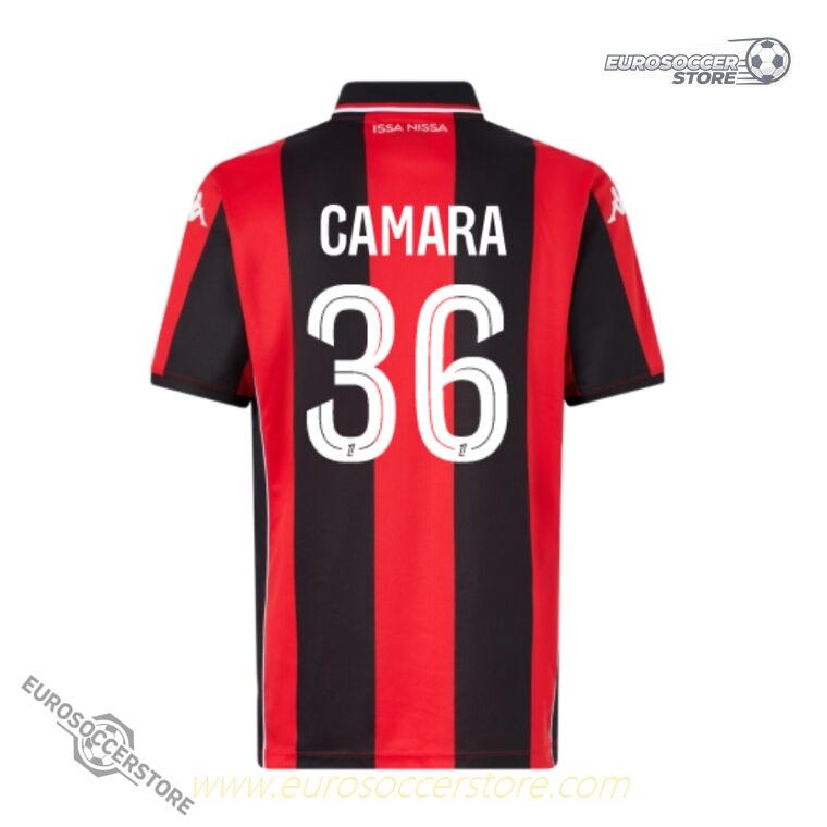 OGC Nice 25-26 Season Home CAMARA 36 Jersey