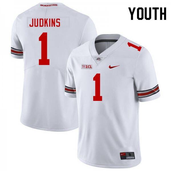 Youth(kids) Ohio State Buckeyes #1 Quinshon Judkins Pro Football