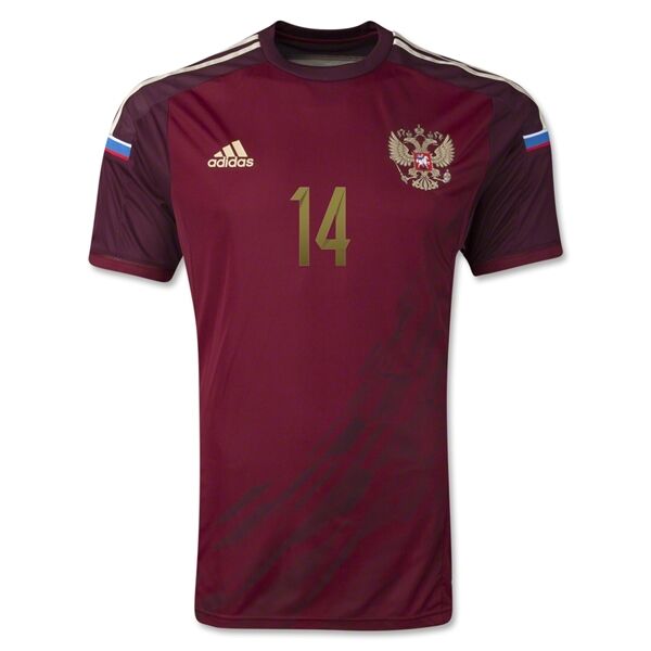 2014 Russia 14 PAVLYUCHENKO Home Red Jersey Shirt - Official Replica