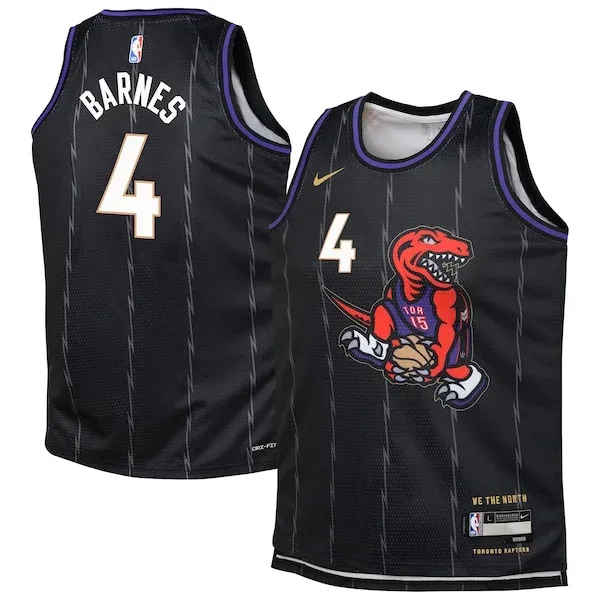 Scottie Barnes TOR Swingman Jersey - genuine NBA - Black game-day