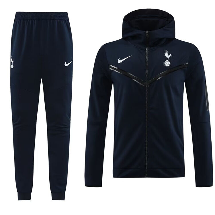 2324 Tottenham Hotspur Black Hoodie Jacket - Official Replica 7427