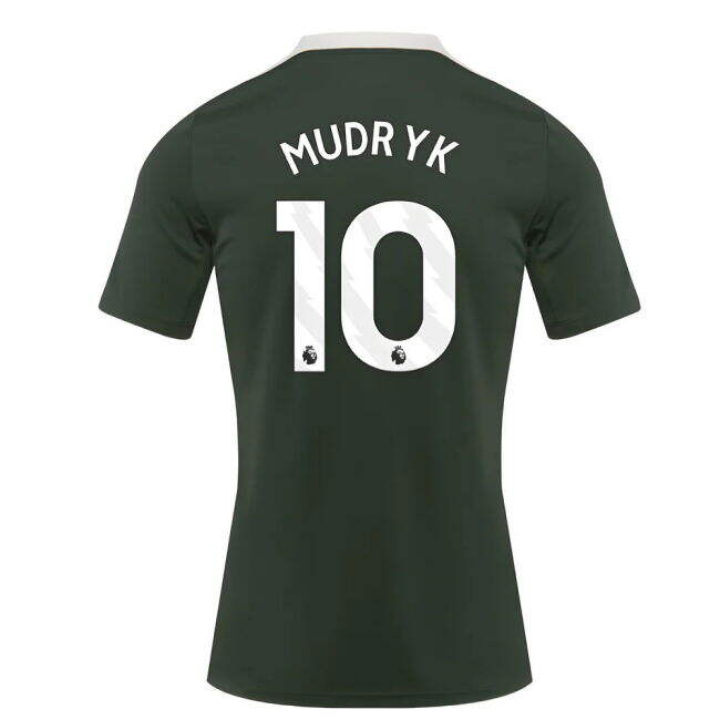2025-2026 Chelsea Dri-Fit Strike Training Shirt (Green) (Mudryk 10)