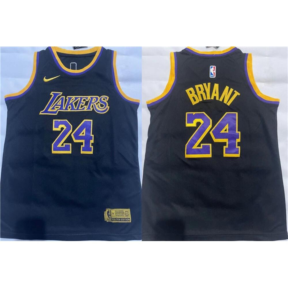Collector's Item Exclusive Men's LAL #24 Kobe Black Basketball Jersey