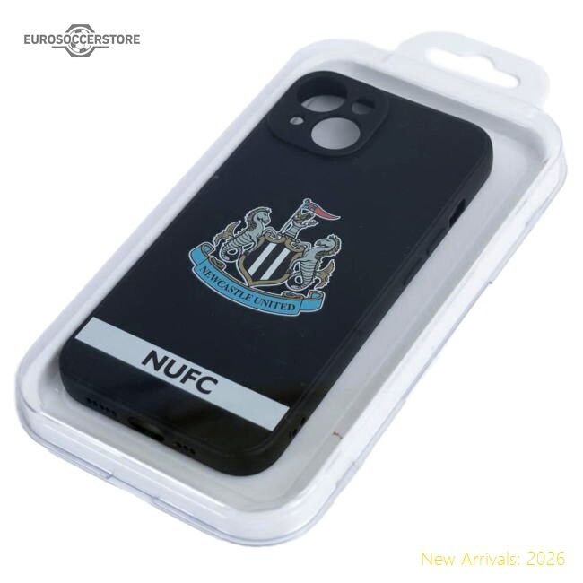 Official Newcastle United Fc Iphone 15 Crest Silicone Case - Premium